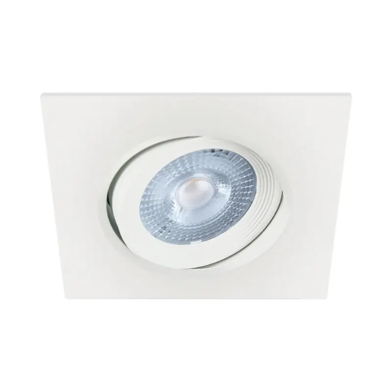 Spot LED Encastrable Orientable 5W Carré Blanc SMD