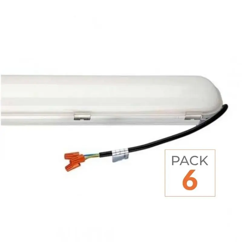 Réglette LED Étanche 120cm 60W Haut rendement 120lm\\/W LED Samsung - Pack de 6