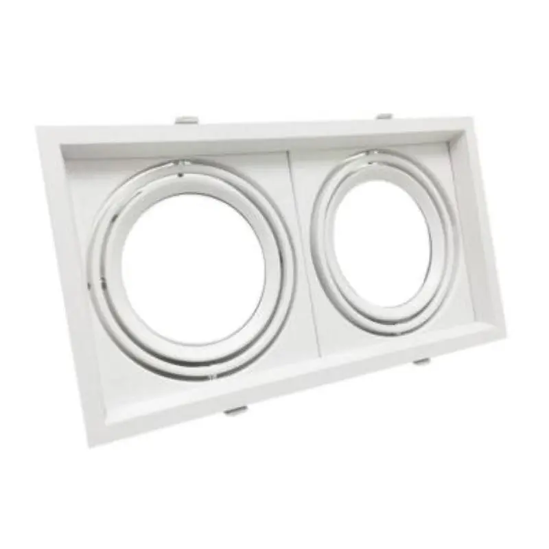 Support Double Encastrable pour Ampoules LED AR111