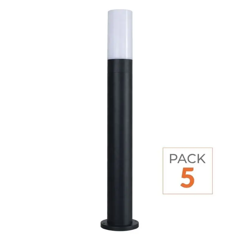 Borne Extérieure 60cm 220V IP65 pour Ampoule E27 - Pack de 5