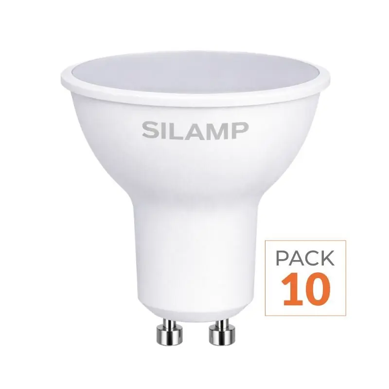 Ampoule LED GU10 8W 220V - Pack de 10