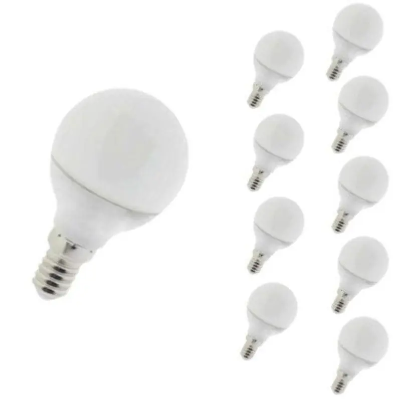 Pack de  10 - Ampoule LED E14 6W 220V G45 Dimmable