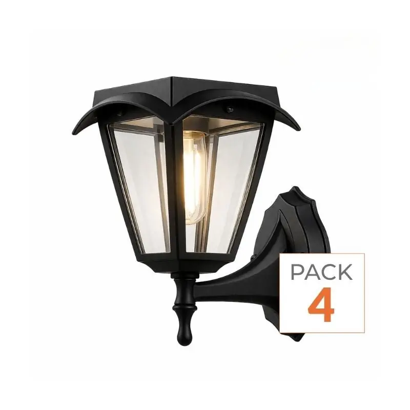 Lanterne Solaire Connectée Murale RGBW IP54 (Lot de 4)