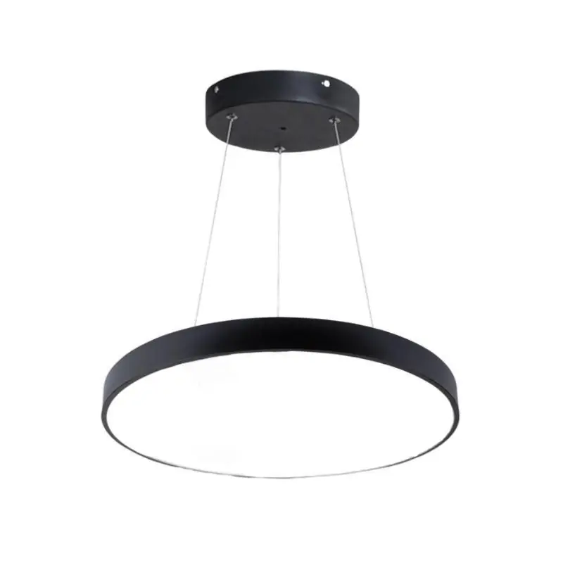 Kit Plafonnier LED Noir 54W 60cm avec Kit de Suspension
