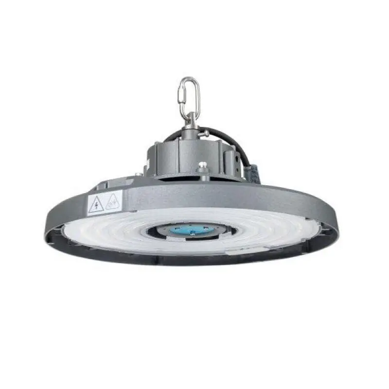 Suspension Industrielle 100W HighBay UFO Haut Rendement 180lm\\/W IP65 Garantie 5 Ans