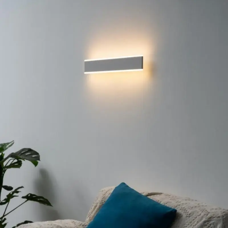 Applique Murale Blanche Double Faisceau 60cm 17W Haut rendement 145lm\\/W IP44