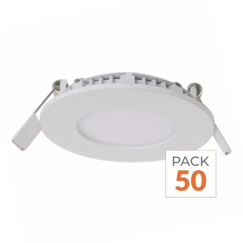 Spot LED Encastrable Rond BLANC 3W - Pack de 50