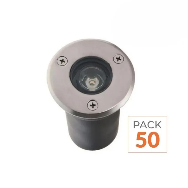 Spot Extérieur Encastrable LED IP65 220V Sol 3W 45° - Pack de 50