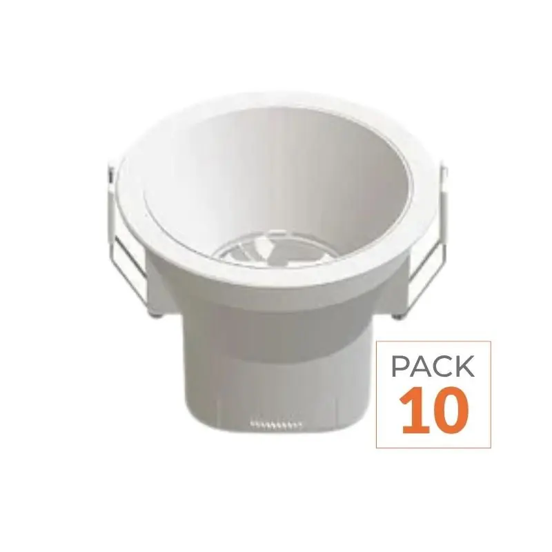 Spot LED Encastrable 9W IP44 Dimmable Blanc CCT Ø85mm - 3000K\\/4000K\\/6500K - Pack de 10