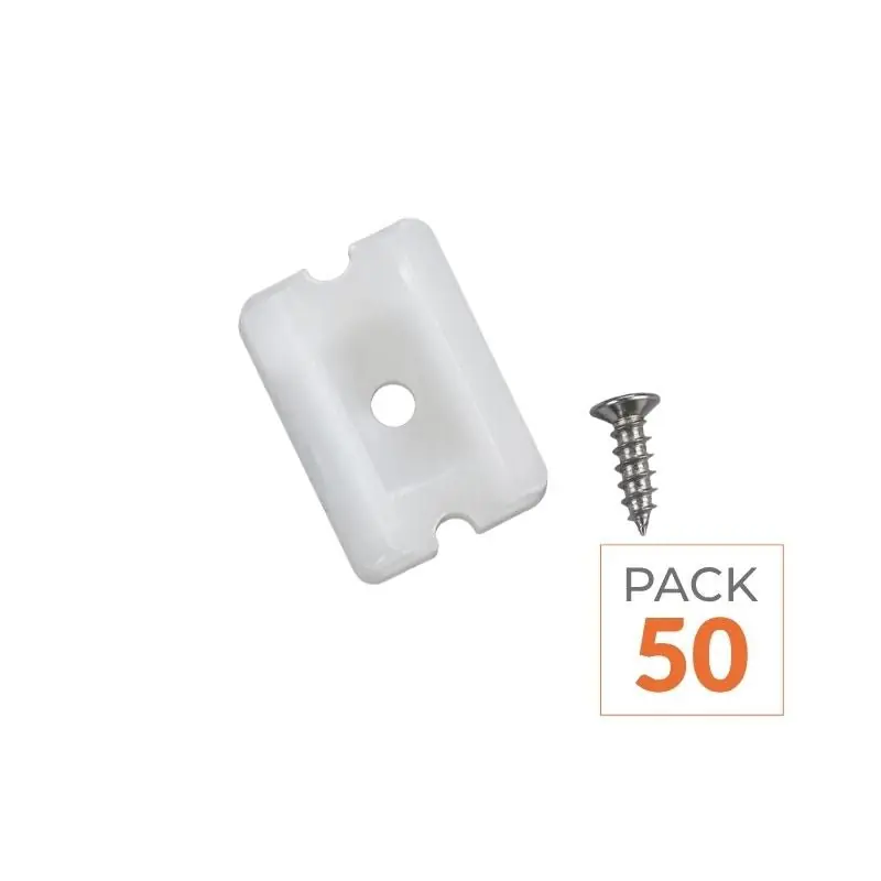 Support et vis de fixation pour Néon Flexible 24V - Pack de 50
