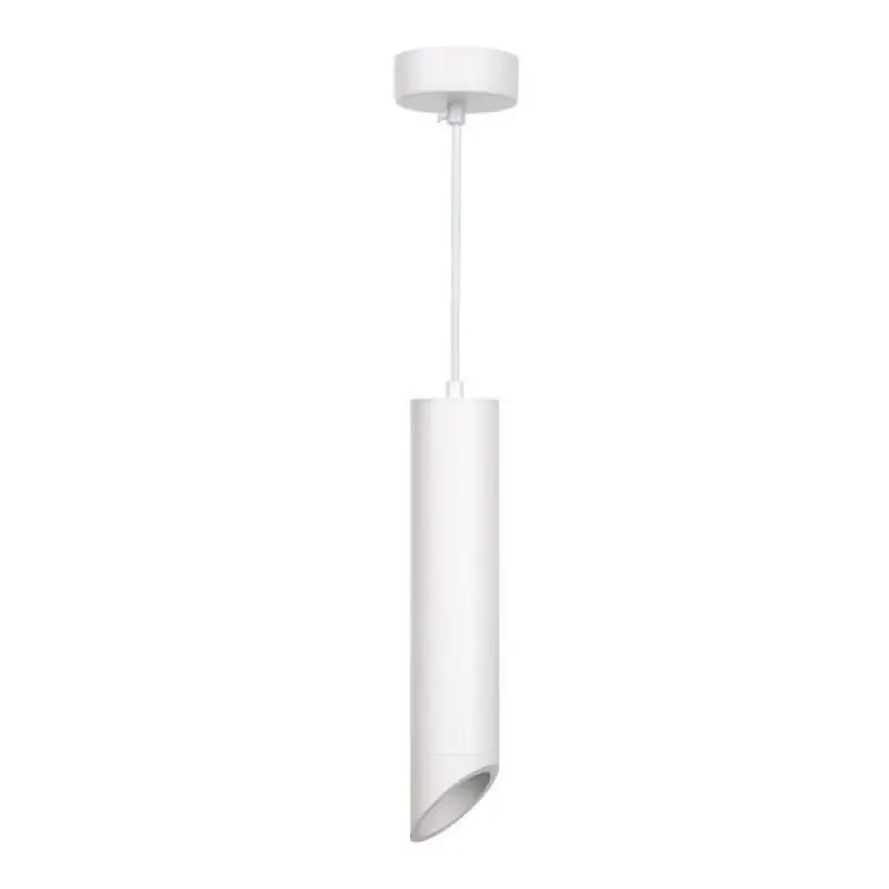 Suspension Luminaire Biseautée GU10 IP20 30cm Blanc