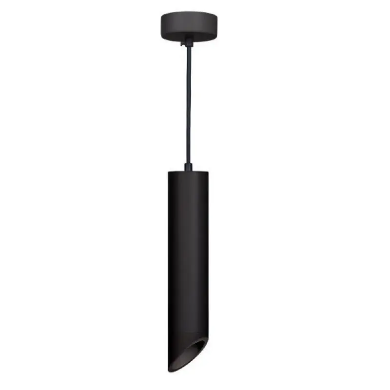 Suspension Luminaire Biseautée GU10 IP20 30cm Noir
