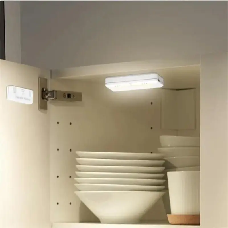 Lampe d'armoire LED à Pile avec Commande Magnétique 0,5W (Lot de 2)