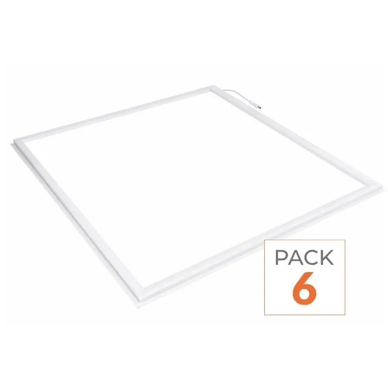Dalle LED Cadre Lumineux 60x60 Slim 36W BLANC - Pack de 6