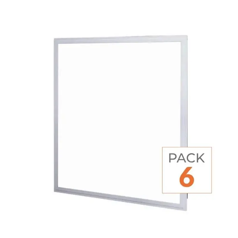 Pack de 6 - Panneau LED 60x60 40W Blanc