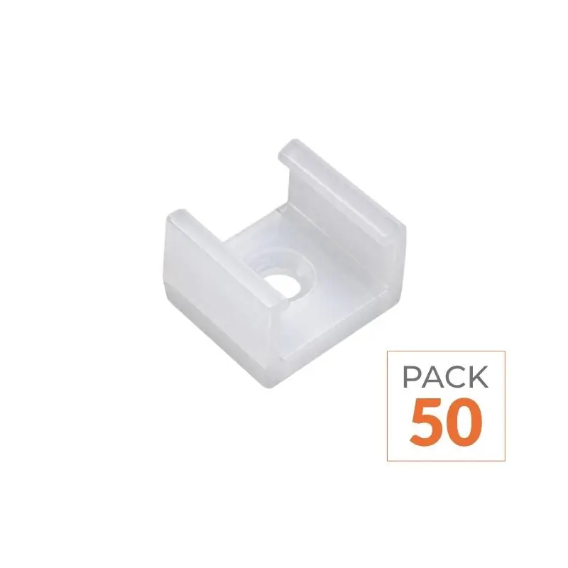 Support de Fixation Ruban LED Fin 220V SMD2835 - Pack de 50