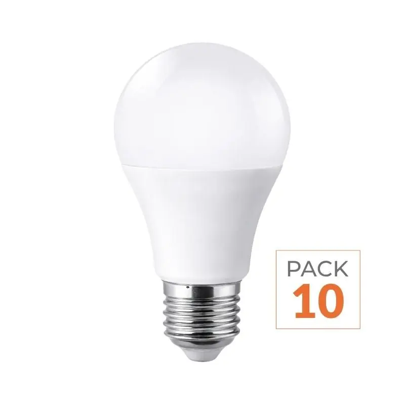 Ampoule E27 LED 8.5W A60 - Pack de 10