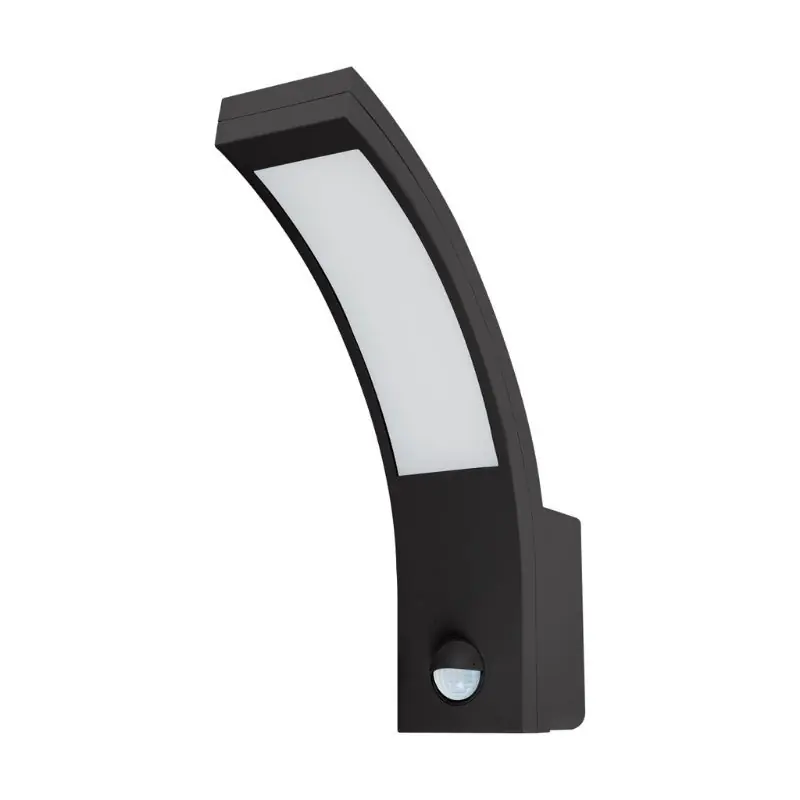 Applique Murale LED Extérieur 10W Noir avec Détecteur de Mouvement