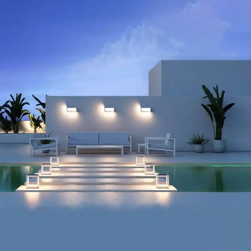 Applique LED Murale Extérieure Blanche 24W Température de Couleur Variable - 3000K\\/4000K\\/6000K
