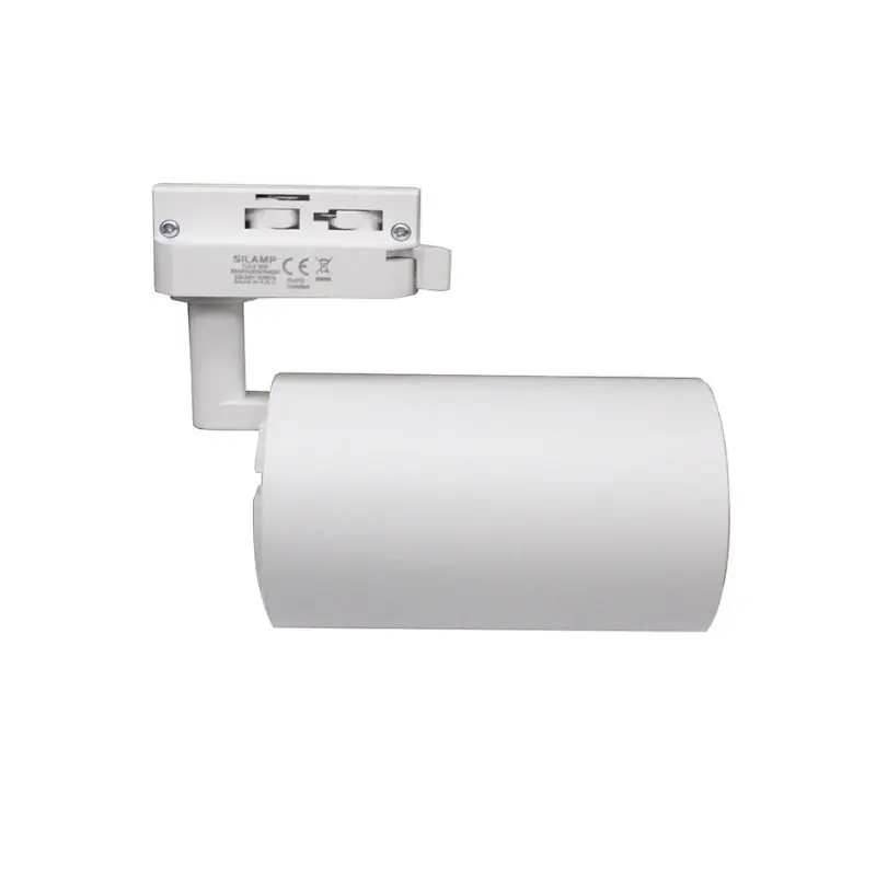 Spot LED sur Rail Monophasé CCT 30W 60° Blanc - 3000K\\/4000K\\/6500K