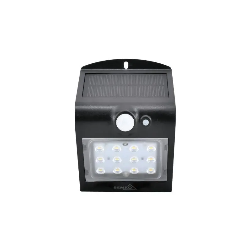 Applique Murale Solaire LED 1.5W IP65 220lm avec Détecteur de Mouvement