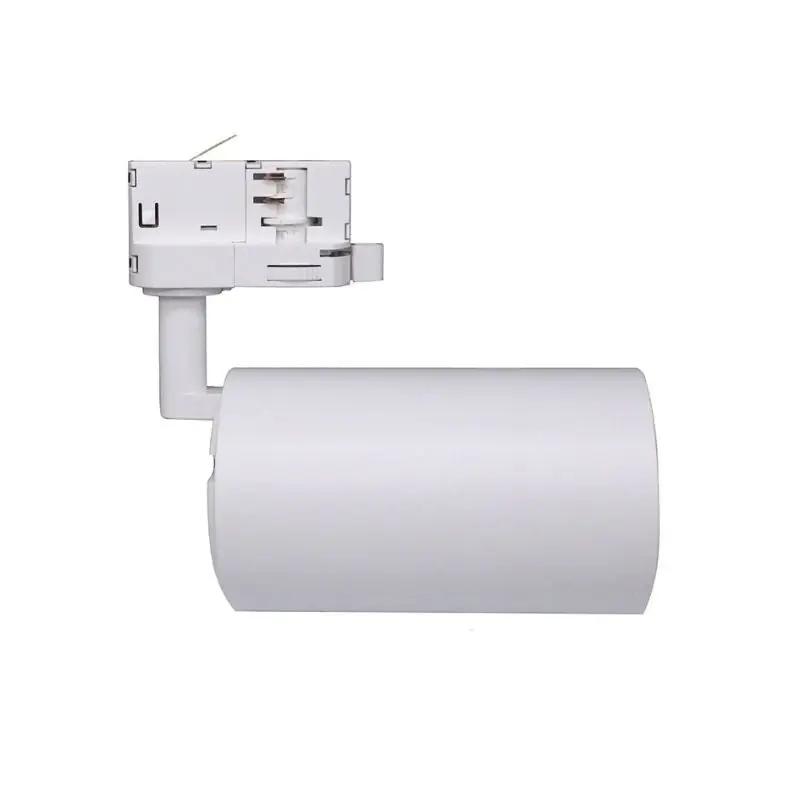 Spot LED sur Rail Triphasé CCT 30W 60° Blanc - 3000K\\/4000K\\/6500K