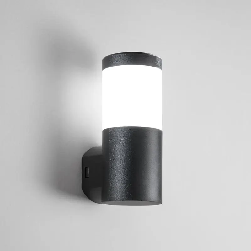 Applique Murale Extérieur Jardin Cylindre IP65 pour Ampoule E27