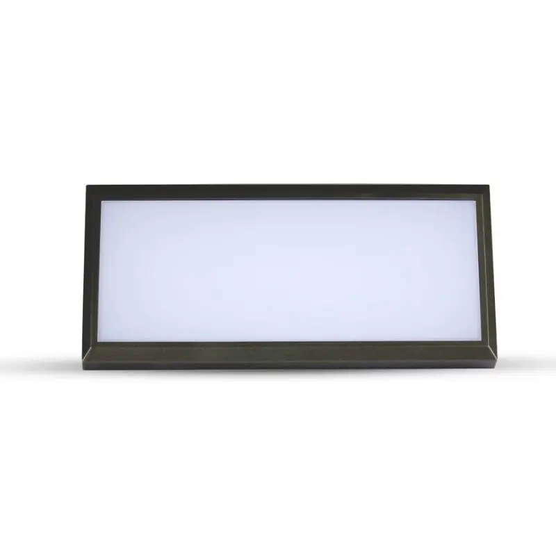 Balise Murale Extérieur Encastrable Rectangulaire 12W IP65 Noir