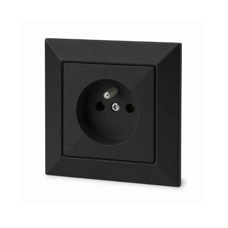 Prise Encastrée 2P+T 16A 250V - Noir