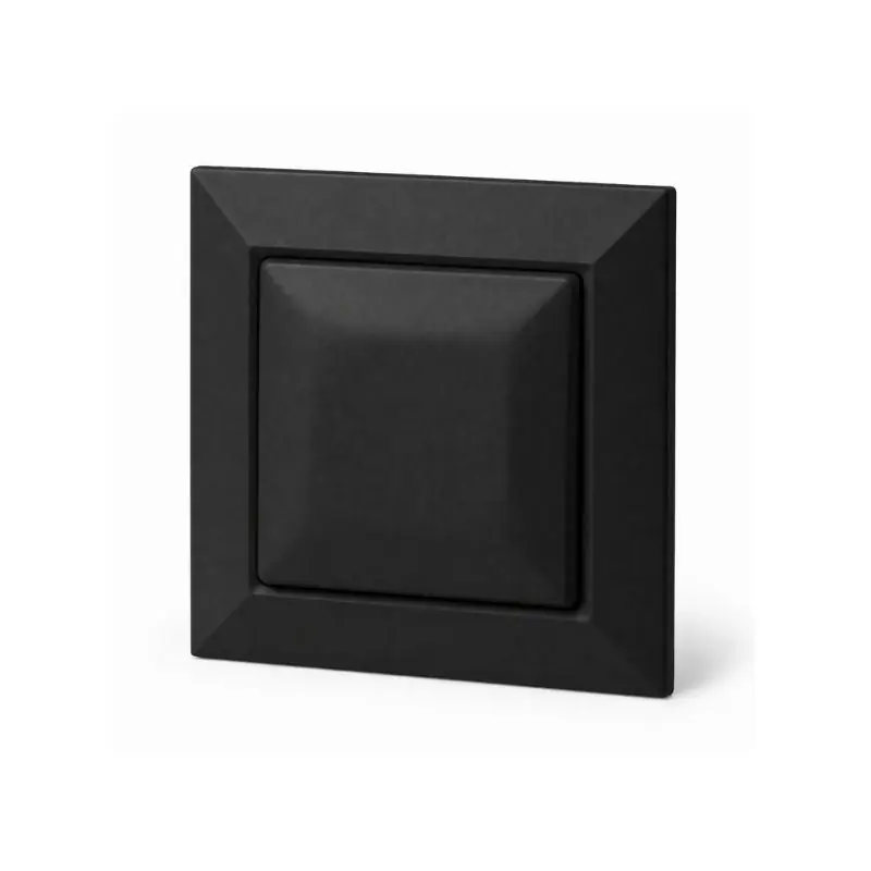 Interrupteur Mural Va-et-Vient Simple Encastré 10A 250V - Noir Mat