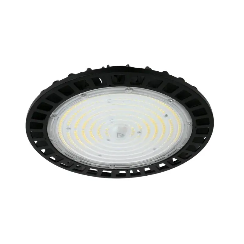 Cloche LED industrielle UFO 200W 175lm\\/W 120° IP65 CRI80 Noir DALI-2