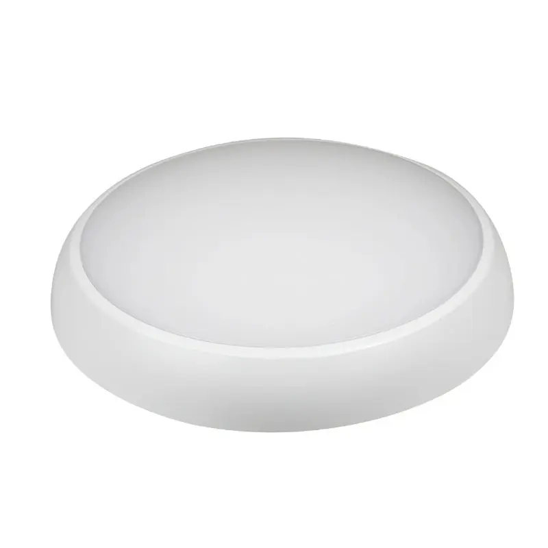 Plafonnier LED Rond 12\\/16W 100lm\\/W IP65 IK08 Blanc avec Module de Secours 3h + AT