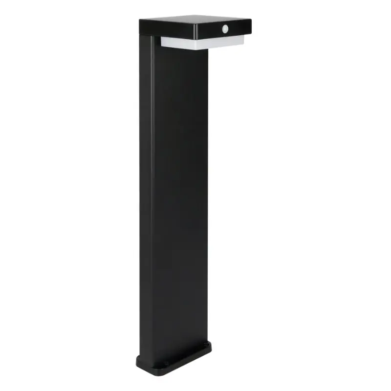 Borne de Jardin Solaire à Piquer 220lm USB-C Carré IP54 Noir