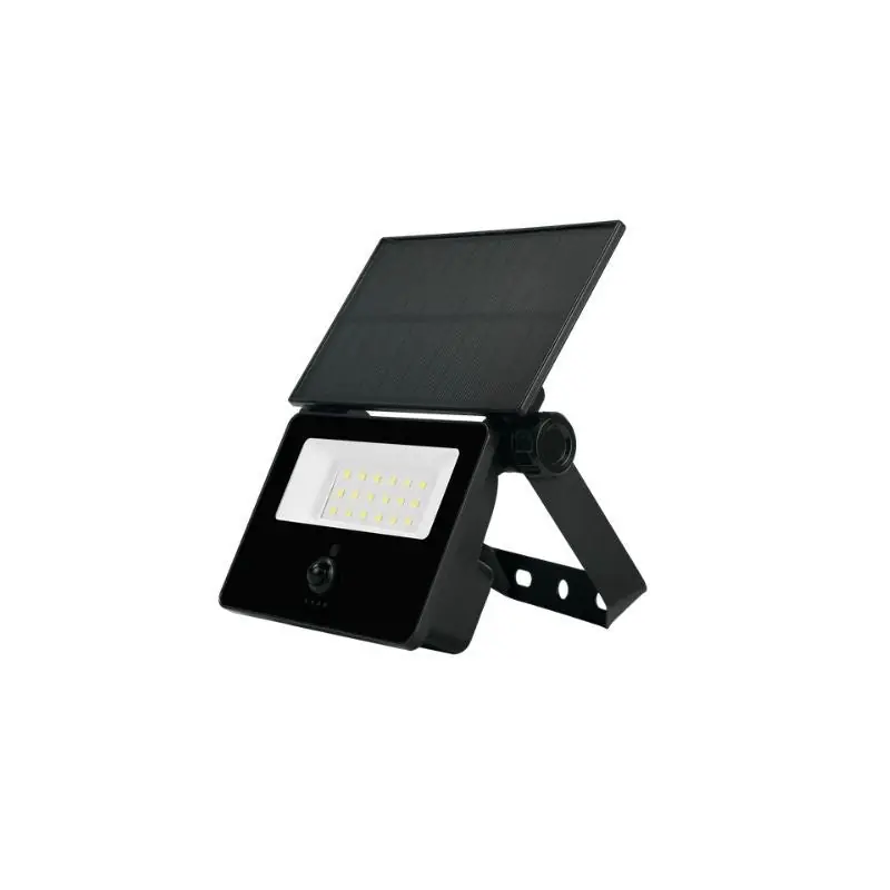 Projecteur Solaire LED 3W 300lm PIR IP65 Noir