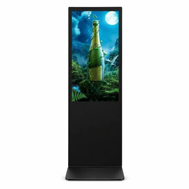 Écran Publicitaire Tactile 43\\" Totem Affichage Android 2K sur Pied - Commerces et Restaurants