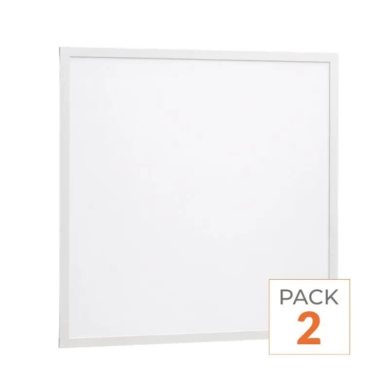 Panneau LED 36W 60x60 BLANC Dimmable 110lm\\/W avec Détecteur de Mouvement - Pack de 2