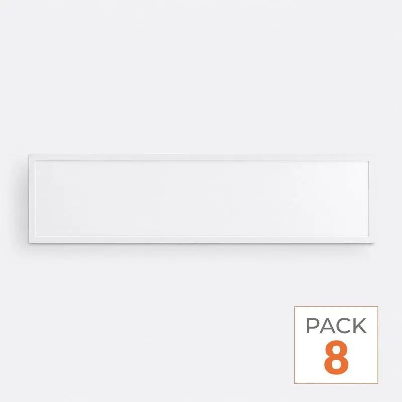 Panneau LED Backlit CCT 120x30 36W 105lm\\/W - 3000K\\/4000K\\/6000K - Pack de 8