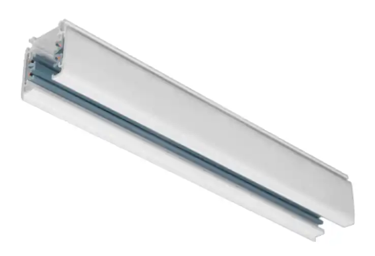Rail \\/ Profilé triphasé avec alimentation et embout