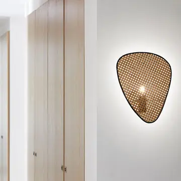 Applique murale cannage naturel SCREEN 1 Lumière