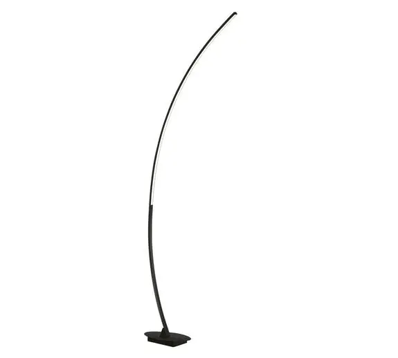 Lampadaire LED en métal noir SOLO