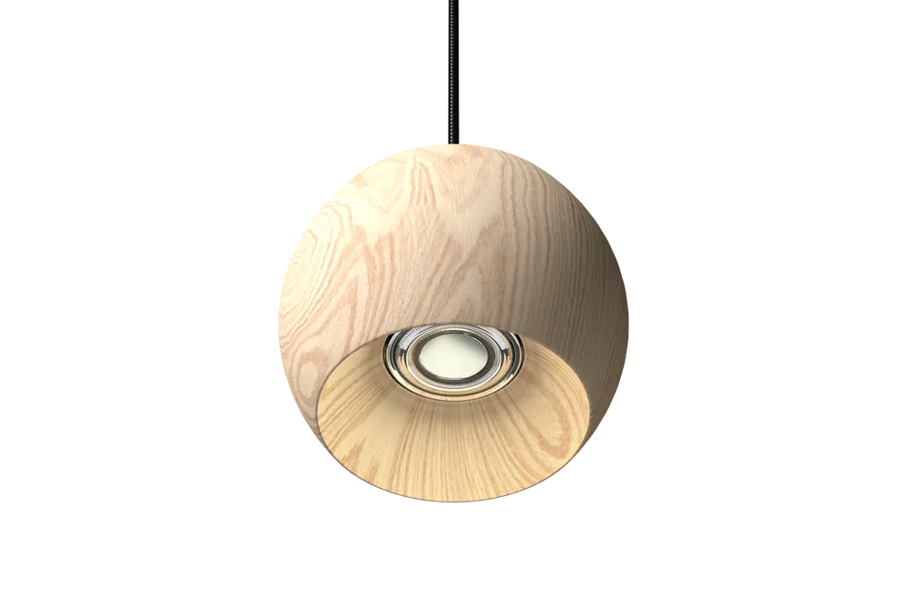 suspension MUNGO 180mm bois 2700K 12W 38° ON\\/OFF