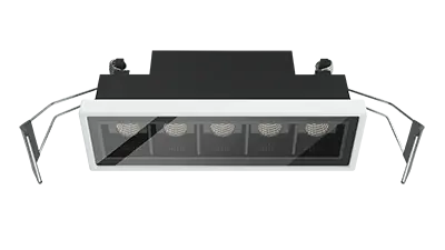 Downlight Blanc wall washer ZEUS 137mm 3000K 5x2 Wall washer ON\\/OFF