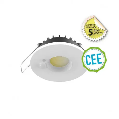 Spot LED blanc ESA CCT BBC 6W 2700\\/3000\\/4000K gradable + détecteur