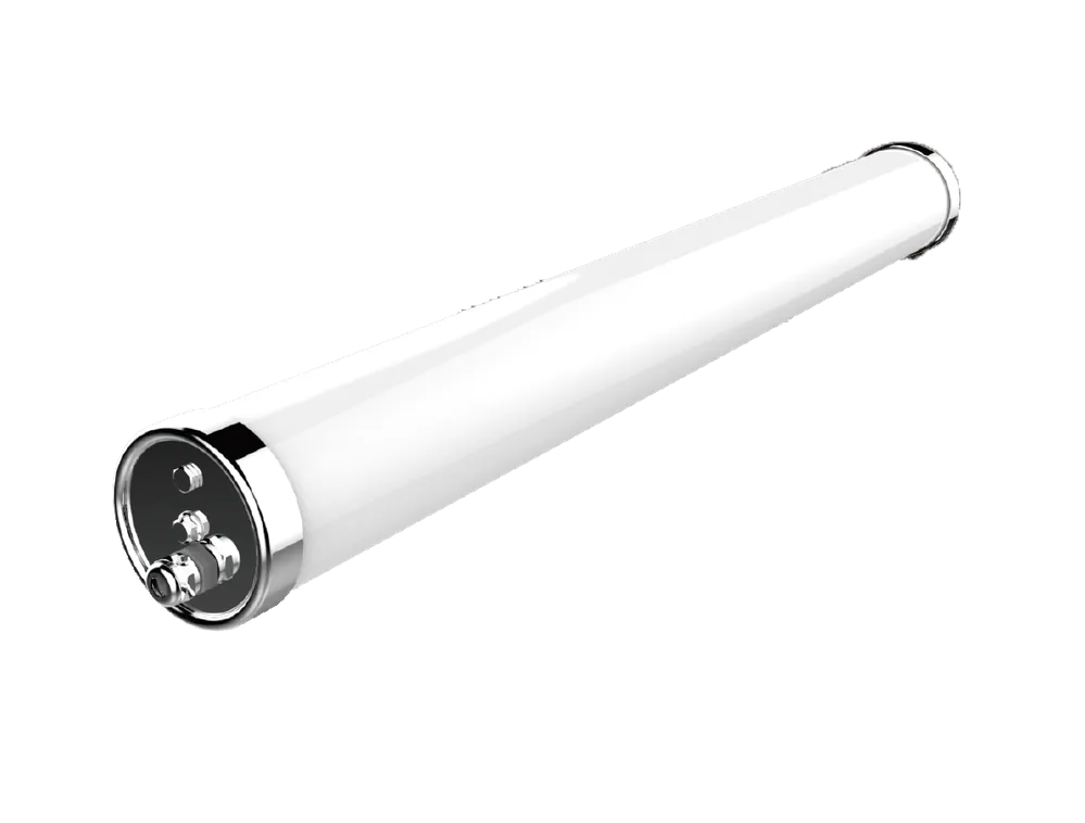 Tubulaire inox TUBI 1500MM opale 48W 3000°K 7.680Lm max IP65 - 100.000H