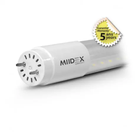 Tube LED T8 18W 4000K 1500mm clair PHASE\\/NEUTRE même côté