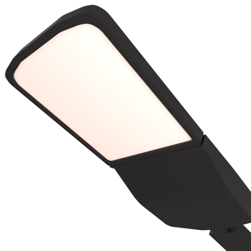 Tête de mat STACK 577mm Noir RAL9005 3000K 50W Asym routier ON\\/OFF