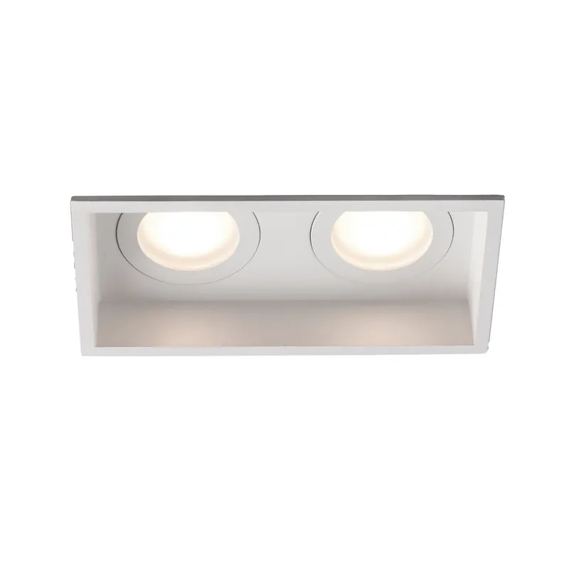 Spots encastrés HYDE BLANC CARRÉ 2L GU10