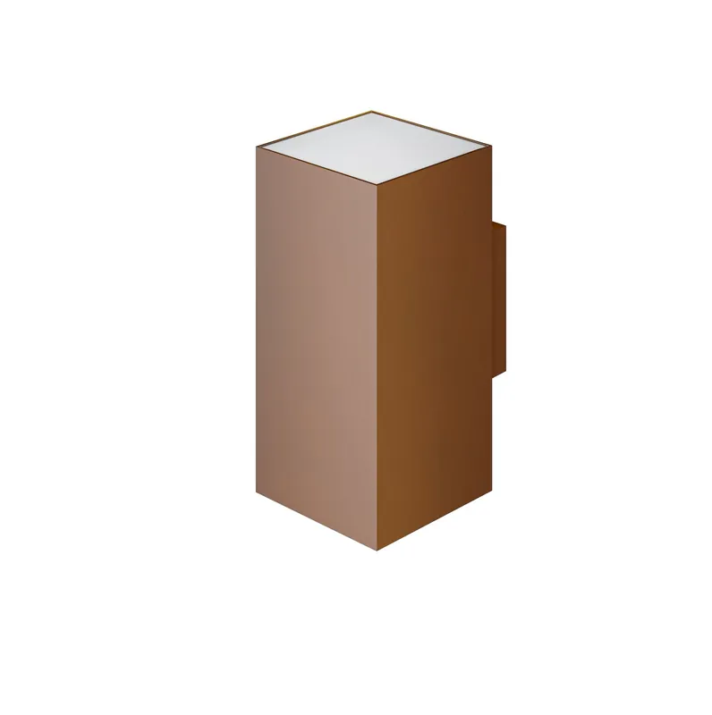 Applique extérieure SUNSET SQUARE CORTEN 16W 40º SWITCH 2.700K\\/3.200K\\/4.000K