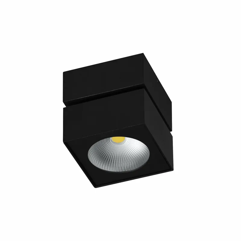 Projecteur de surface RUBYC NOIR 14W 220-240V SWITCH 2700K\\/3000K\\/4000K 1.750Lm