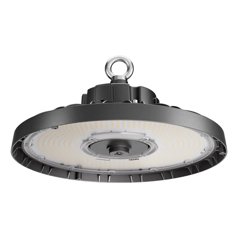 Éclairage Industriel SOLEM 290mm Noir RAL9005 4000K 133W 90° DALI